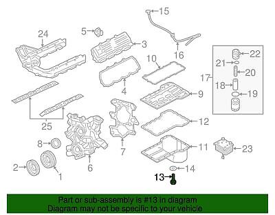 Ford 8C3Z-6730-A Plug - Oil Drain