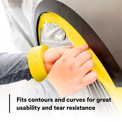 3M Automotive Refinish Masking Tape 06653, 388N, Yellow Color, Water Resistan...
