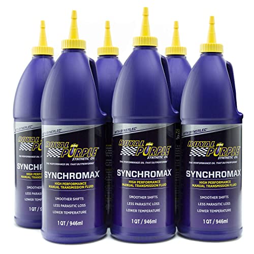 Royal Purple 01512 Synchromax Manual Transmission Fluid Pack of 6 Quarts