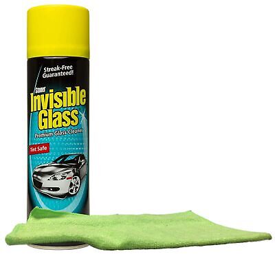 Stoner Invisible Glass Aerosol Glass Cleaner (19 oz.) Bundle with Microfiber ...