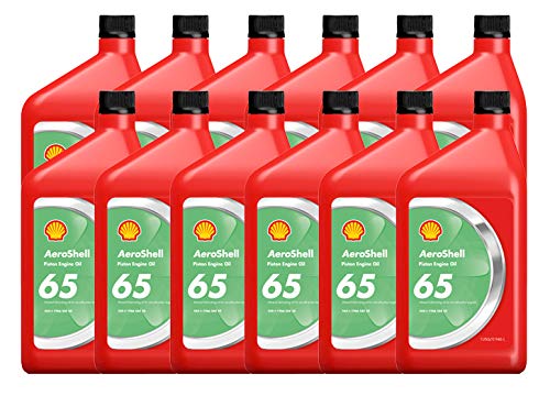 AeroShell™ Oil 65 Mineral SAE Grade 30 Aircraft Oil (12 Quarts)