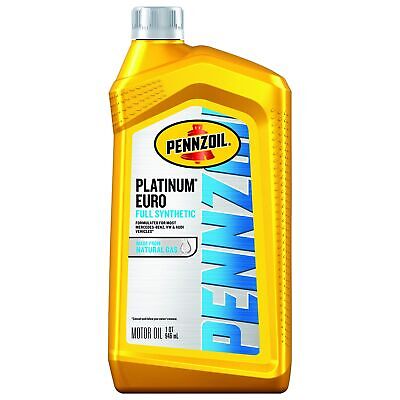 Pennzoil Platinum Euro Full Synthetic 0W-40 Motor Oil, 1 Quart