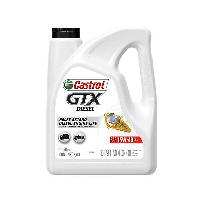 Castrol GTX Diesel 15W-40 CK-4 Motor Oil - 1 Gallon, (Pack of 3)