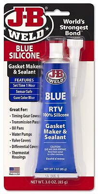 J-B Weld 31316 RTV Silicone Gasket Maker and Sealant - 3 oz. - Blue