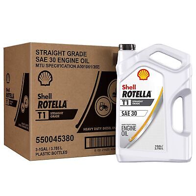 Rotella 550045380-3PK T1 30 Cf/CF-2 Motor Oil, 1 Gallon, 3 Pack
