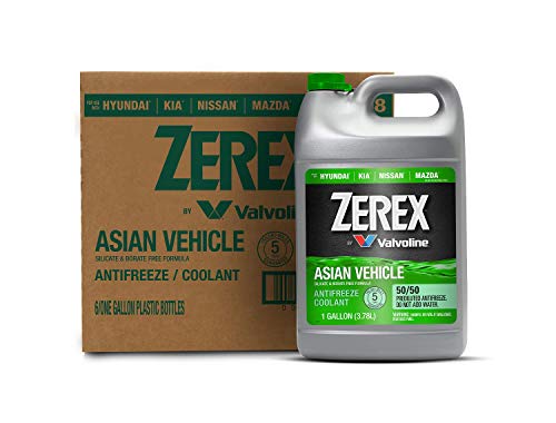 Zerex Asian Vehicle Red Silicate and Borate Free 50/50 Ready-to-Use Antifreeze/Coolant 1 GA