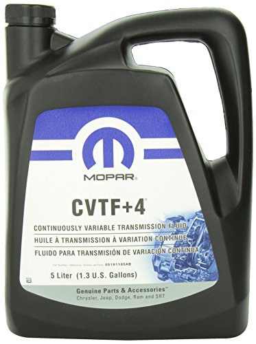 Genuine Chrysler Accessories (5191185AA) CVTF+4 Transmission Fluid -1.3 gallon/5 liter, Black