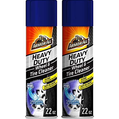 Armor All Heavy Duty Wheel and Tire Cleaner, Car Wheel Cleaner Spray, 22 Oz Each, 2 Pack