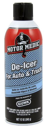 Motor Medic GUNK DE1-12PK Automotive Windshield De-Icer - 12 oz, (Case of 12)