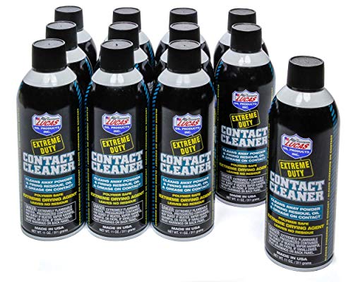 Lucas Oil Gun Cleaner, Extreme Duty Contact Cleaner, Cleaning/Drying, 11.00 oz Aerosol, Set of 12