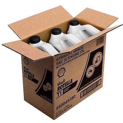 Rotella 550045380-3PK T1 30 Cf/CF-2 Motor Oil, 1 Gallon, 3 Pack