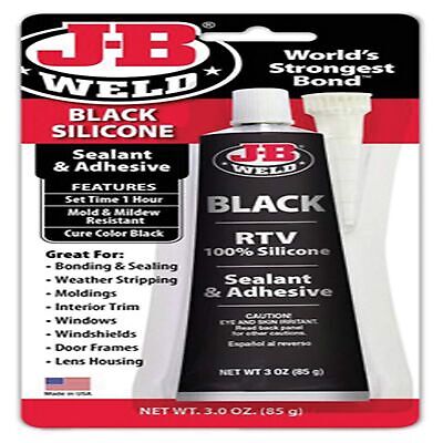 J-B Weld 31319 RTV Silicone Sealant and Adhesive - Black - 3 oz.