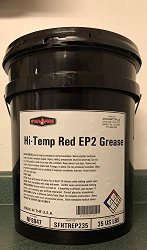 STARFIRE Hi-Temp Red EP2 Grease- 5 Gallon Pail