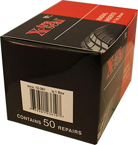 Xtra-Seal 12-361 Tubeless Tire Repair Plug-Insert-Seal 4" Fat, Brown. Made in U.S.A. Box of 50 repairs.