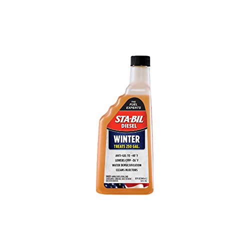 STA-BIL Diesel Winter Ant-Gel - Prevents Fuel Gelling Down to -40 Degrees Fahrenheit - Cleans Injectors - Treats 250 Gallons of Diesel Fuel, 32 fl. oz. (15215)