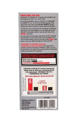 Lubegard 63010 Platinum Universal ATF Protectant, 10 oz.