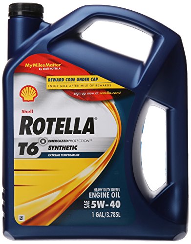 Shell Rotella T6 Full Synthetic Heavy Duty Engine Oil 5W-40