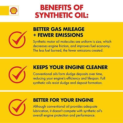 Shell Rotella T6 Full Synthetic 5W-40 Diesel Engine Oil (2.5-Gallon, Single P...