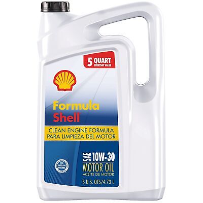 Formula Shell - 550045249 Conventional 10W-30 Motor Oil (5 Quart, Single Pack)