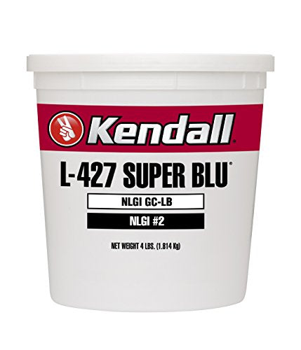 Kendall 1073836 Lithium Complex Grease (L-427 Super Blu Multipurpose Extreme-Pressure - 4 LB Tub), 1 Pack
