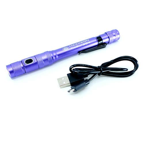 MAXXEON WorkStar® 364 UV Professional Rechargeable UV 395 nm A/C Leak Detection Penlight - 600 mW