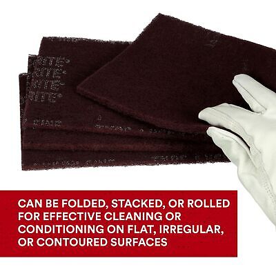 3M Scotch-Brite General Purpose 7447 Hand Pad, Very Fine Grade, 6 in x 9 in, ...