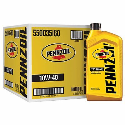 Pennzoil Conventional 10W-40 Motor Oil (1-Quart, Case of 6)