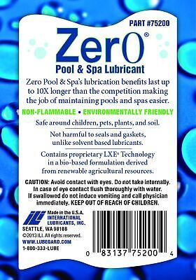 Lubegard 75200 Zer0 Pool and Spa Lubricant - 8 oz.