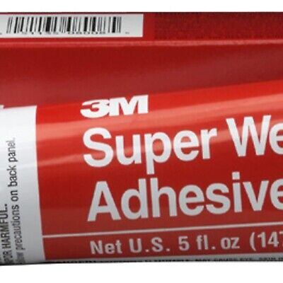 3M 08008 Super Weatherstrip Adhesive, 08008, Black, 5 oz Tube