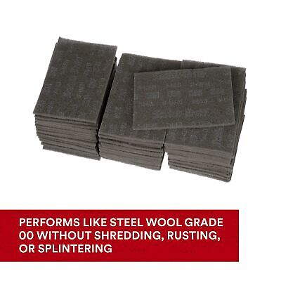 3M Scotch-Brite Ultra Fine Grade 7448B Hand Pad, Case of 60, 6 in x 9 in Hand...