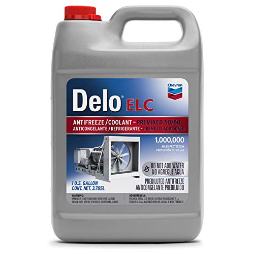 Delo 227811486 Extended Life Prediluted 50/50 Antifreeze/Coolant, 1 Gallon, 6 Pack