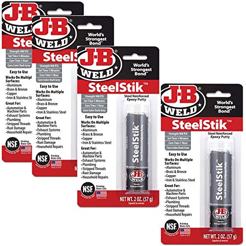 8267-S SteelStik Steel Reinforced Epoxy Putty Stick - 2 oz (Pack of 4)