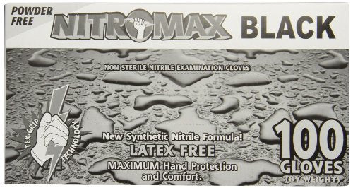 Emerald 1083-B Nitrile Exam Glove, 5ml, Black