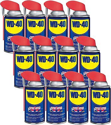 WD-40 110054 Multi-Use Product Spray with Smart Straw, 8-Ounce (Pack of 12)