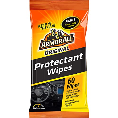 Armor All Car Interior Cleaner Wipes, Interior Cleaning Wipes for Cars, Trucks, Motorcycles, 60 Each