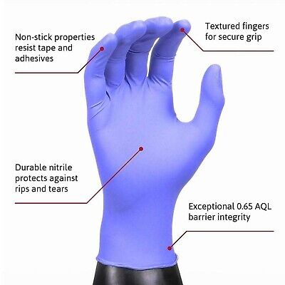 Microflex SU-690 Disposable Nitrile Gloves, Latex-Free, Powder-Free Glove for...