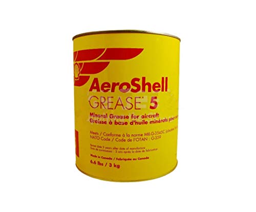 AeroShell Grease 5 High-Temperature Mineral Aircraft Grease - 3 Kg (6.6 lb) Can