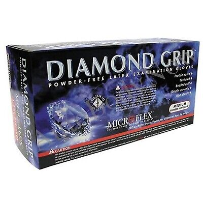 Microflex MF300L Diamond Grip Latex, Powder-Free Gloves, Box of 100, Size Lar...