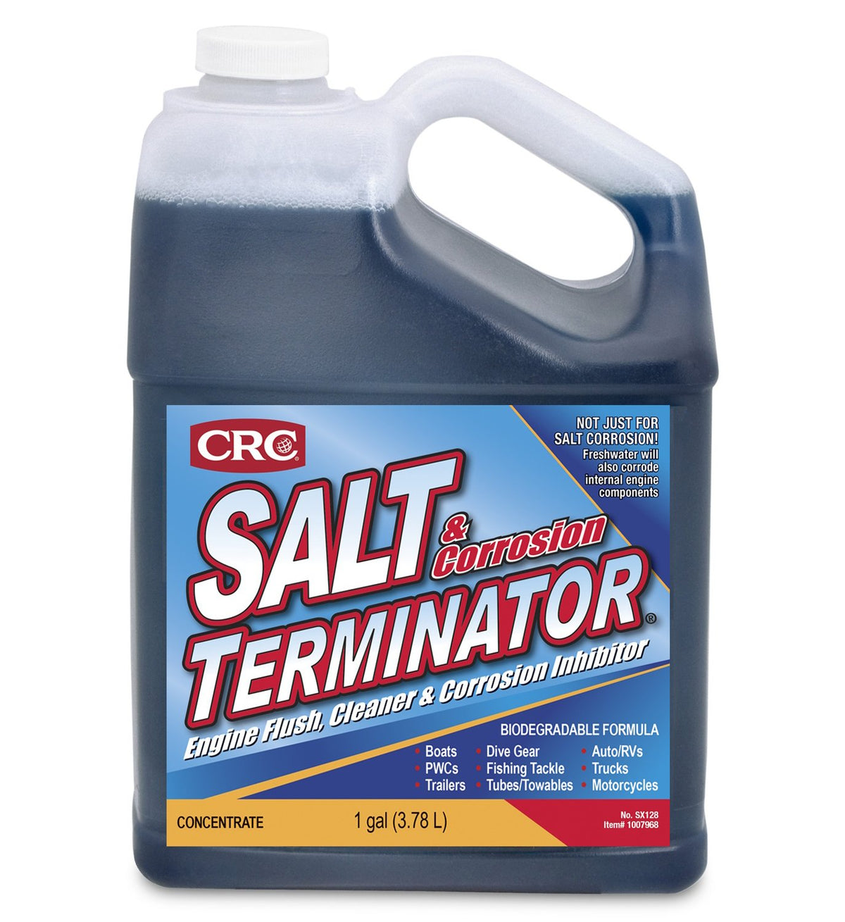 CRC Salt Terminator Engine Flush, Cleaner, And Corrosion Inhibitor, 1 Gallon,...