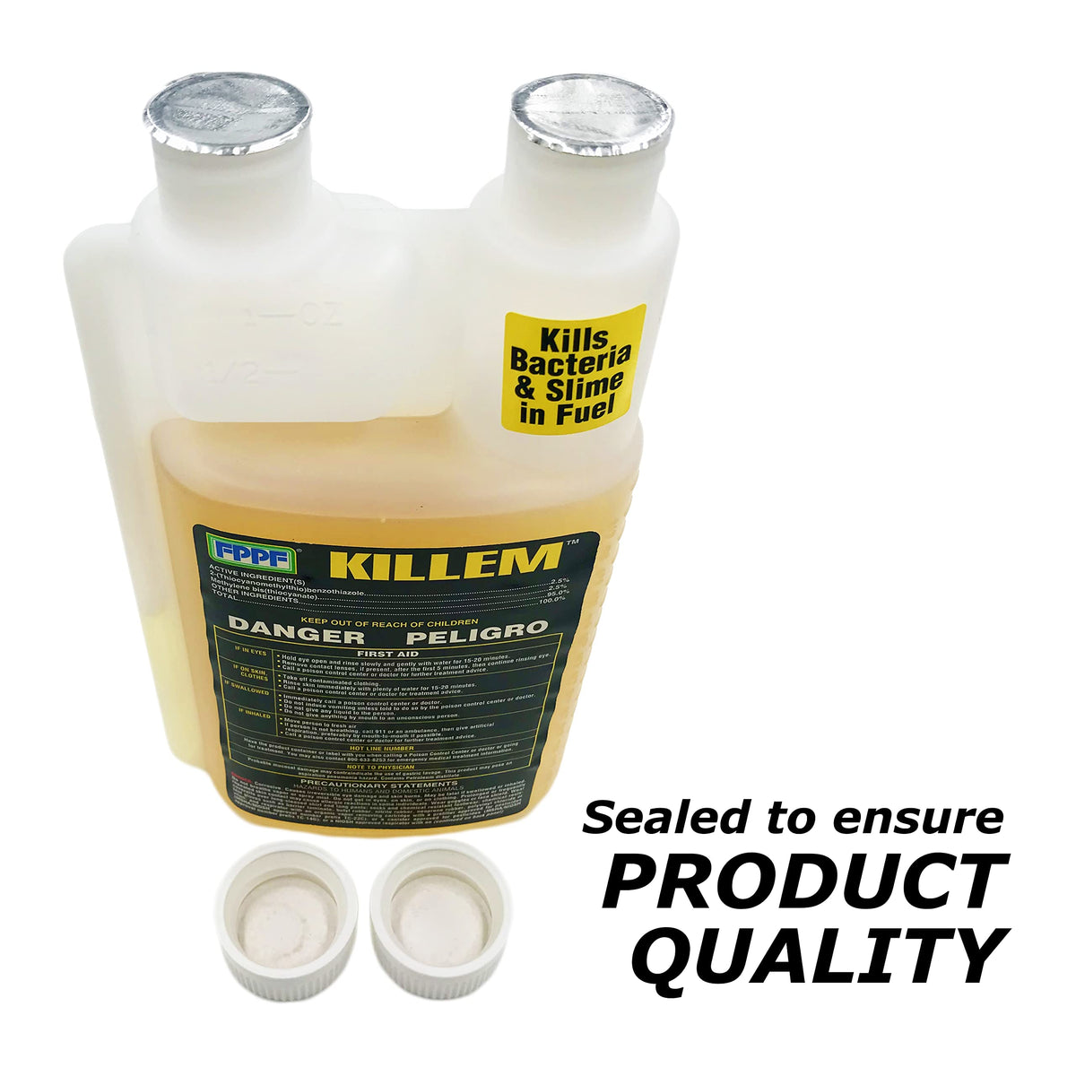 FPPF 00119 KILLEM BIOCIDE 16 OZ. BOTTLE, TREATS 1920 GALLONS OF DIESEL FUEL P...