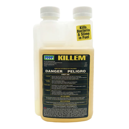 FPPF 00119 KILLEM BIOCIDE 16 OZ. BOTTLE, TREATS 1920 GALLONS OF DIESEL FUEL P...