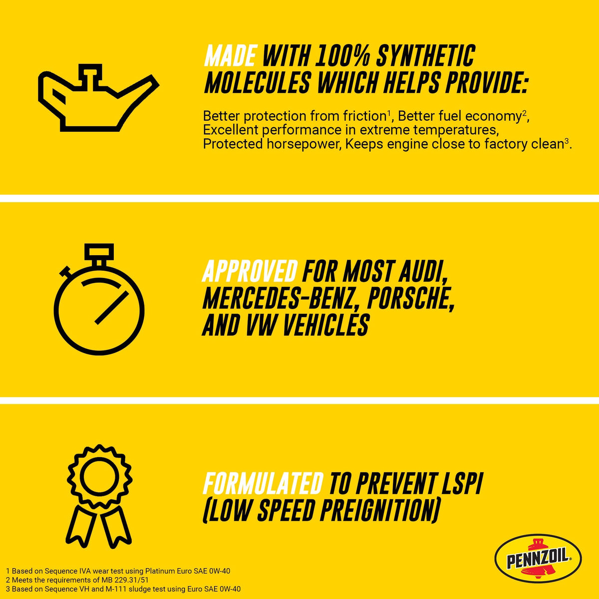 Pennzoil Platinum Euro LX Full Synthetic 0W-30 Motor Oil (1-Quart, Case of 6)